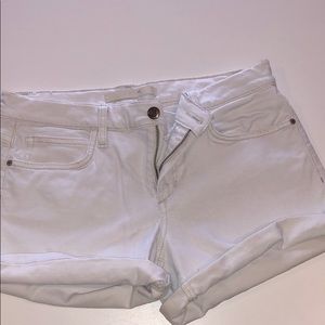 White rolled cuff Joe’s Jeans shorts